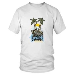 Skeleton Hand Trees Beach Vibes T-shirt