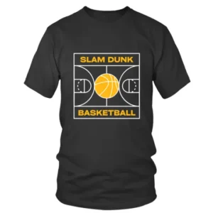 Slam Dunk Basketball in Yellow Color T-shirt