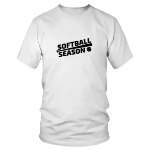 Softball Season with Baseball Bat and Ball T-shirt