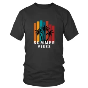 Summer Vibes in Retro Style with Trees T-shirt