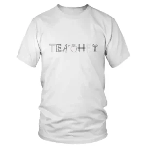 Teacher in a Sketchy Design T-shirt