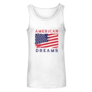 American Dreams With Flag Graphics Unisex Tank Top
