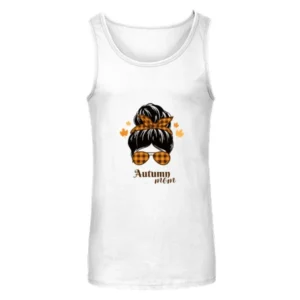Autumn Mom With Half Woman Face Unisex Tank Top