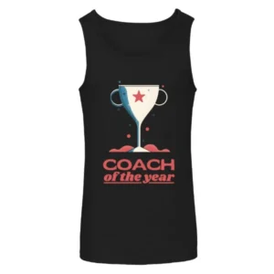 Coach of the Year With Trophy Unisex Tank Top
