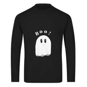 Cute Ghost Boo Halloween Long Sleeves Shirt