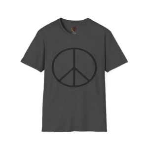 Everett Lang Wolf Pack Peace Sign Printed T-Shirt