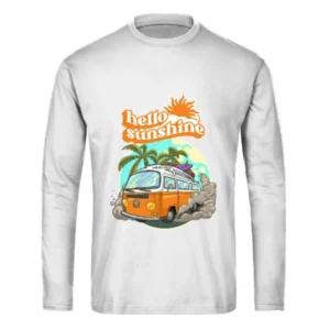 Hello Sunshine With Travelling Cab Long Sleeves Shirt