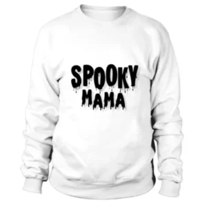 So Simple Spooky Mama Text in Halloween Fonts Sweatshirt