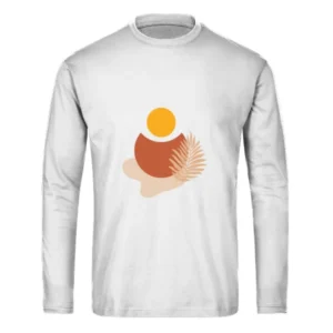 Sun and Leaf Art Long Sleeves Shirt