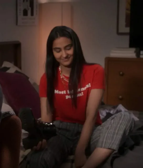 The Sex Lives of College Girls Bela Malhotra Most Influencial Person Red T shirt